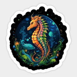 Seahorse Earth Day Sticker